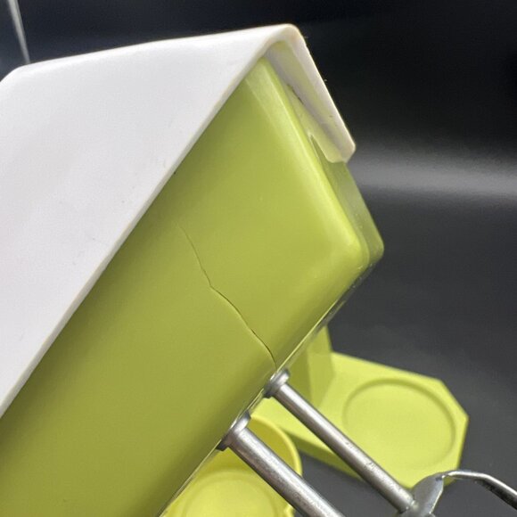 Vintage Sears Toy Super Food Mixer Avocado Green with Bowl Made in Japan 1970s - Picture 10 of 16